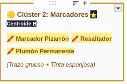 Clúster 2 - Marcadores